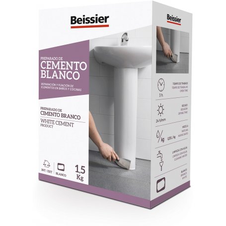 1,5Kg ciment blanc Beissier