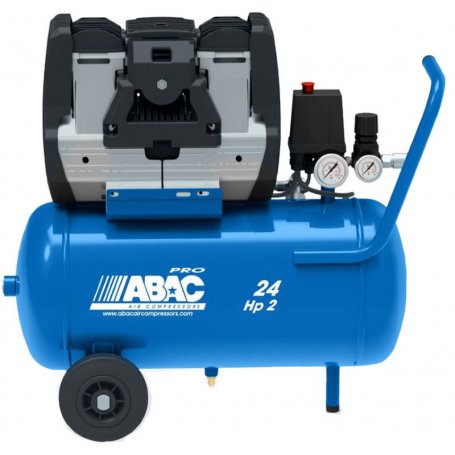 Pole Position compresseur OS20P de calme sans 2HP d'huile 9bar 24L 230L / min avec des roues ABAC