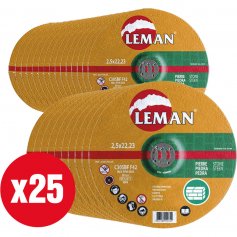 25 disques de coupe Leman à la pierre 115 orange