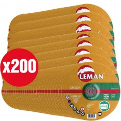 200 disques de coupe Leman à la pierre 115 orange