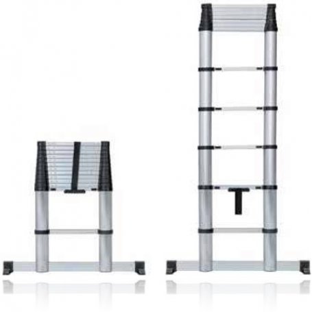 barreaux d'échelle télescopique en aluminium 3,8M 12 Werku WK700150
