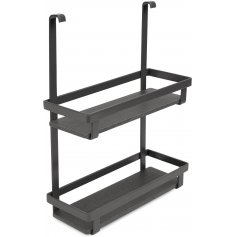 Pots à épices en rack acier suspendu Titane, anthracite Emuca