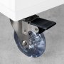 Kit 4 plaque de montage de roue et de plastique transparent acier Ø75mm Emuca