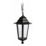 lanterne jardin suspendu série E27 60W aluminium noir Lenna GSC Evolution