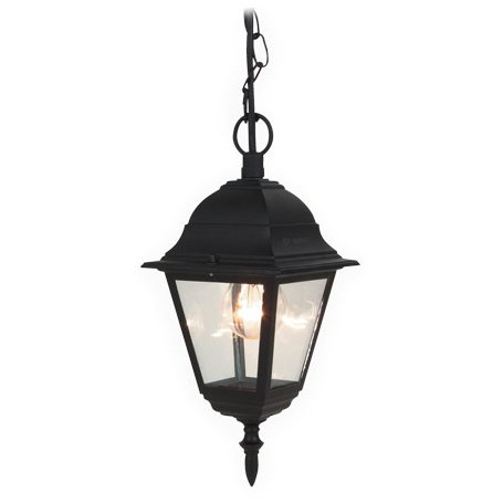 Lanterne jardin suspendu série Lune E27 60W aluminium noir GSC Evolution