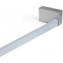 meuble bar réglable 558-708mm avec mat LED blanc aluminium anodisé naturel Emuca