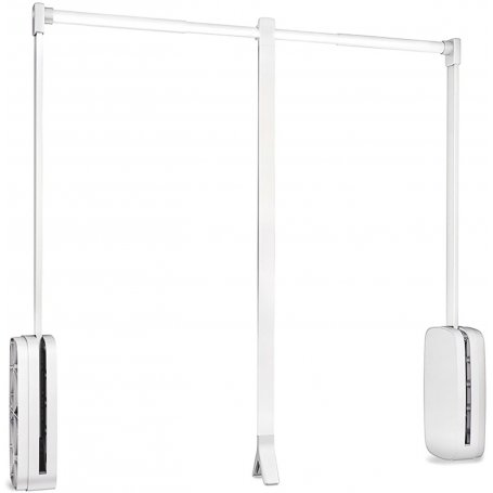 Porte pliante armoire de 600-830mm réglable 12 kg de blanc d'acier Emuca