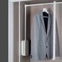 Porte pliante armoire de 600-830mm réglable 12 kg de blanc d'acier Emuca