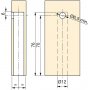 10 armoire niveleurs Ø12mm hauteur réglage latéral de 76 mm en acier et zamak Emuca