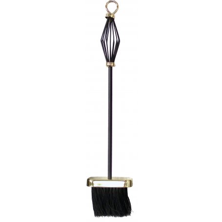 brosse cheminée 50cm or noir Maiol