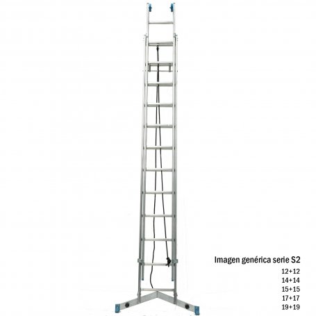 2 sections de corde échelle 14 + 14 étapes Plabell ST