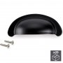 Lot 20 poignées pour 64mm zamak noir meubles Emuca