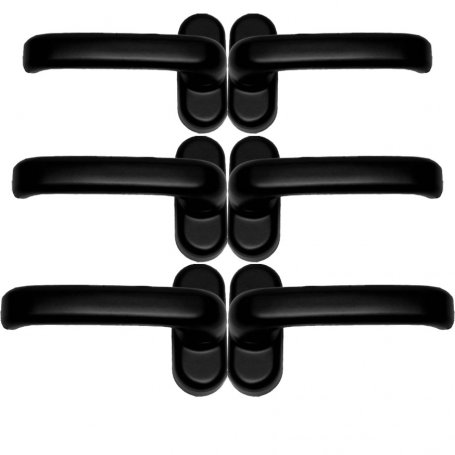 3 séries de 2 poignées noires Cufesan Modèle 03121