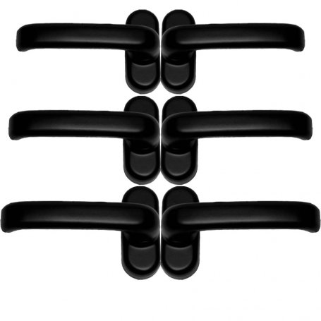 3 séries de 2 poignées noires Cufesan Modèle 03121