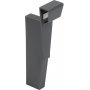 aluminium gris anthracite 600mm tiroirs jeu diviseurs réglables Emuca