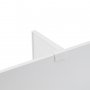Ensemble d'onglets tiroirs réglables 900mm en aluminium blanc Emuca