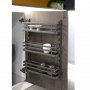 3 armoires de cuisine plateaux Especiero ou en acier de paroi anthracite Emuca