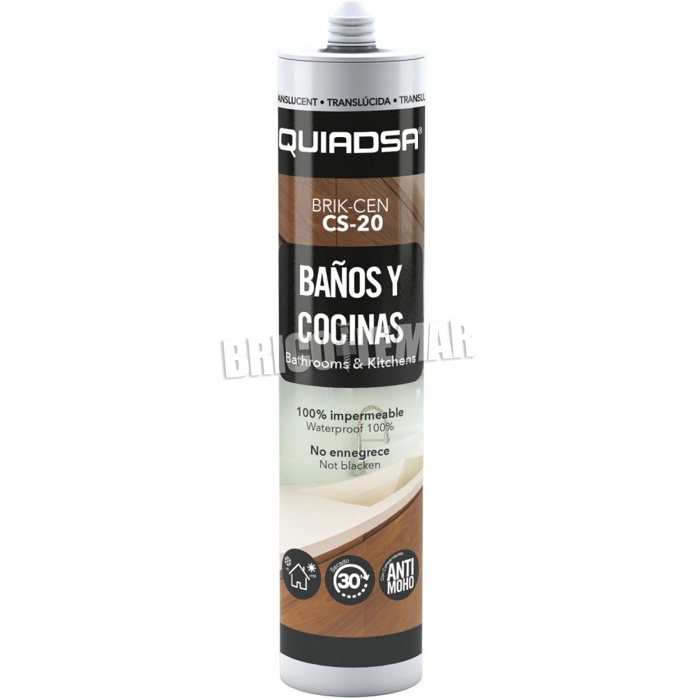 Mastic silicone spécial cuisine et salles de bain - Quilosa