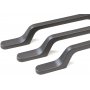 Ensemble de 25 tireurs Meubles Osaka Entraxe noir 96mm aluminium gris Emuca