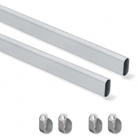 Meuble bar Kit 30x15mm 750mm en aluminium anodisé Emuca