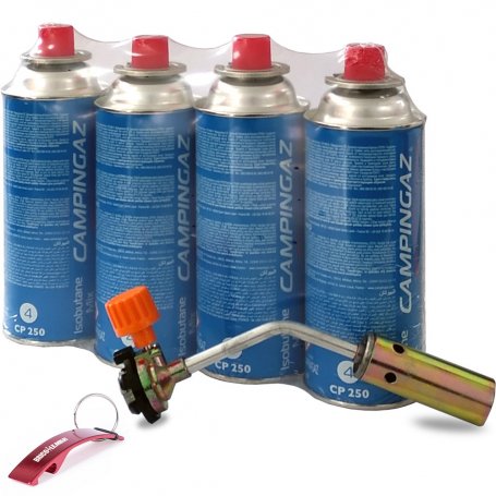 Kit torche candileja NS-1000 Butsir + 4 cartouches butane CP250 V2-28 Campingaz