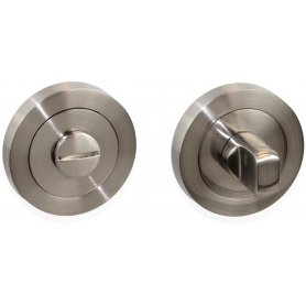 Lot 5 jeux de phrase avec rosette ronde pour portes intérieures Ø50mm zamak nickel satiné Emuca