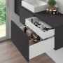 cuisine tiroir Kit ou salle de bains 178mm hauteur profondeur de 500 mm Vertex blanc 40 kg Emuca