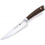 couteau de cuisine Sakura 12.5cm poignée en acier inoxydable en bois forgé Martelé Pakka 3 Claveles