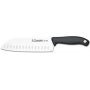 Santoku criblée 18cm série en acier inoxydable Evo poignée en polypropylène 3 Claveles