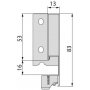 profondeur hauteur tiroir cuisine ou salle de bains Vertex Kit 450mm 83mm gris anthracite 40 kg Emuca