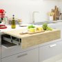 Lignes directrices Table extensible et relevable Oplà Top pour la cuisine en acier inoxydable aluminium anodisé Emuca