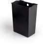 Poubelle rectangulaire Recycler avec ouverture à pédale en aluminium peint en blanc 20L Emuca