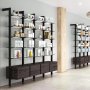 Kit de cadre modulaire Zero avec quincaillerie et 2 profilés de montage en L noirs Emuca