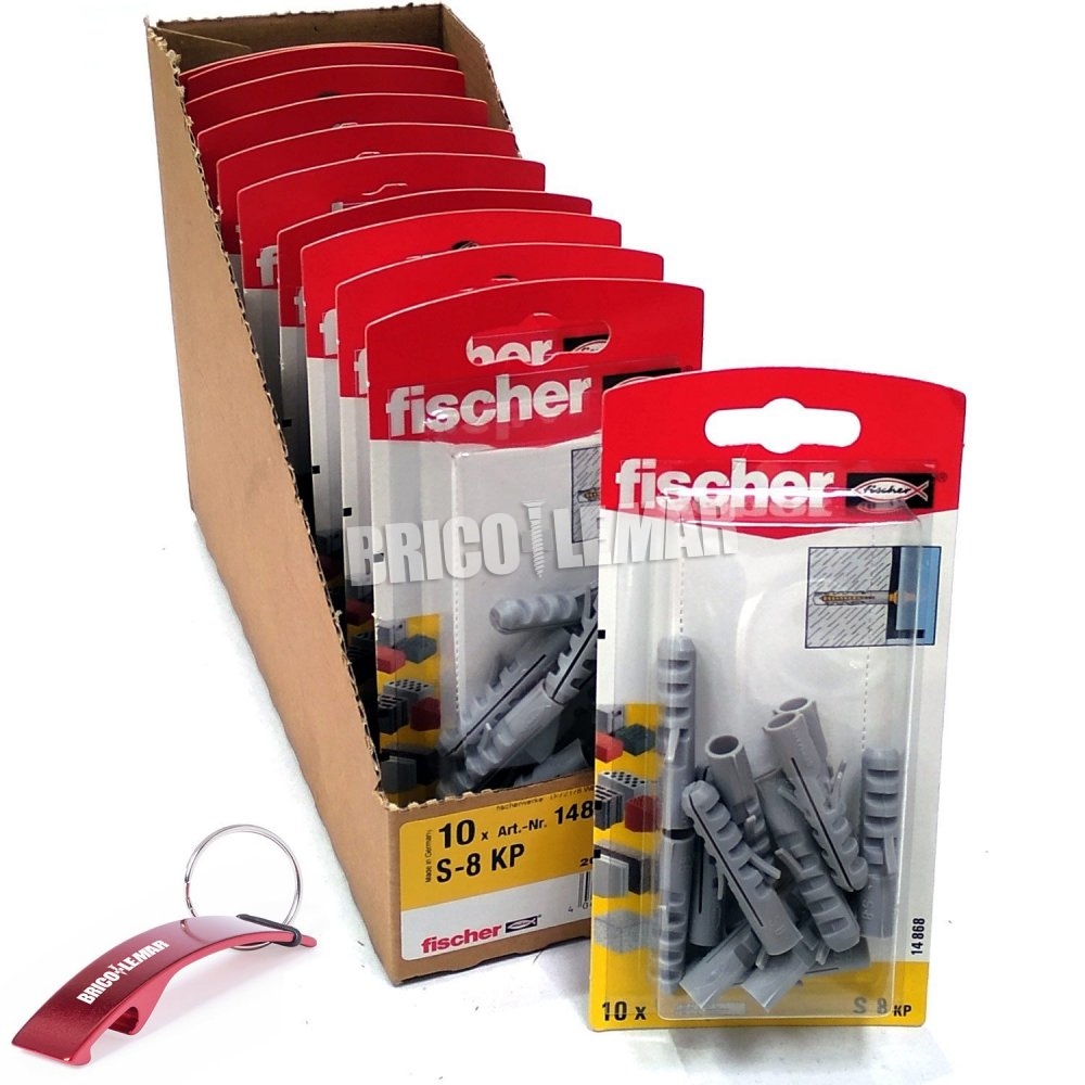 Discreet belasting Schandalig ▷ 100 bouchons Fischer S 8 mm - zone 10 blisters 10 unités | Bricolemar