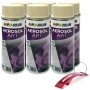 Dupli Couleur Spray Paint Art aérosol RAL 1015 brillant couverture ivoire clair 6 boîtes 400ml