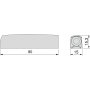 Lot de 10 ferme-portes Push Lite à visser avec réglage Amortisseur plastique gris 80mm Emuca