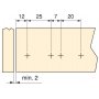 Lot de 10 ferme-portes Push Lite à visser avec réglage Amortisseur plastique gris 80mm Emuca