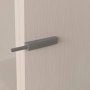 Lot de 10 ferme-portes Push Lite à visser avec réglage Amortisseur plastique gris 80mm Emuca