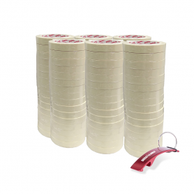 ▷ Petits crochets classiques avec adhésif Tesa Powerstrips blanc boîte de 6  blisters de 3 crochets chacun