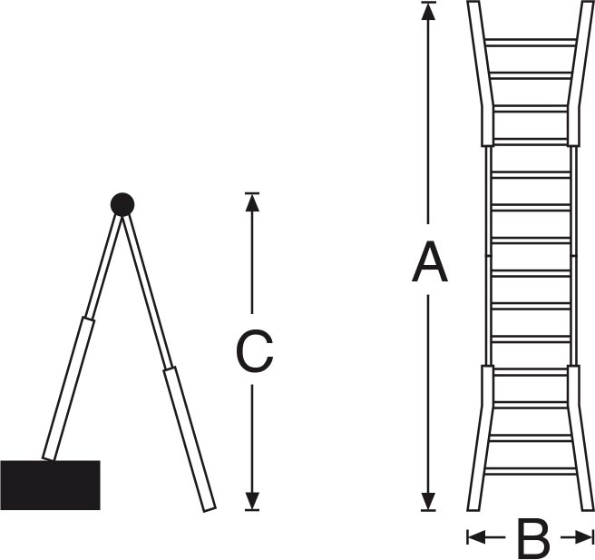 medidas escalera telescopica