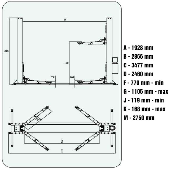 medidas liftgate