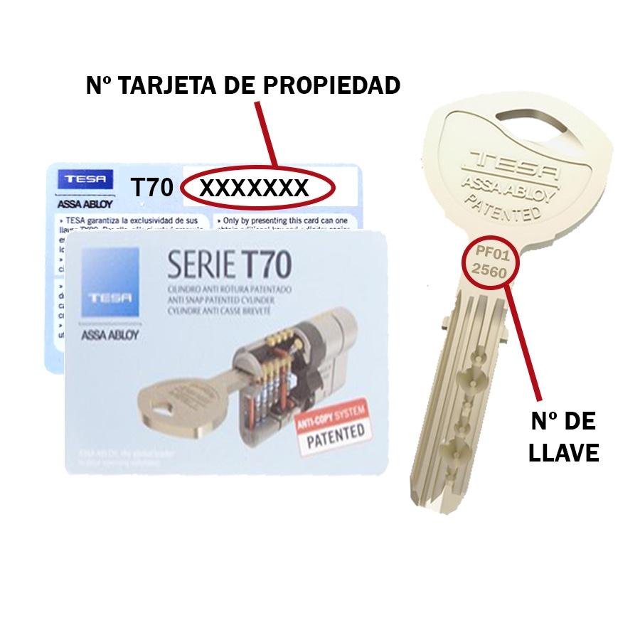 Kopieren Schlüssel T70