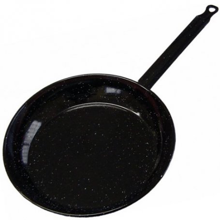 Padella Piatta con Manico smaltato 26cm 