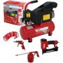 Compressore d'aria 6 litri 1,5HP + pneumatici Kit di accessori Mader