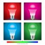 Confezione da 4 serie di Smart Wi-Fi lampade E27 8W 3000K-6500K RGB LED GSC Evolution