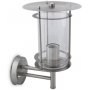 Garden lampione in acciaio inox E27 60W braccio verso il basso Gsc nichel satinato Evolution