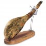 supporto metallico pieghevole Jamonero girevole / bamboo 3 Claveles