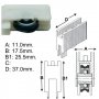 cuscinetto della ruota di plastica CO 22 Cufesan 12 pezzi box