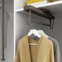 cabinet gancio di chiusura amovibile 445 millimetri moka in alluminio morbida colorate Emuca