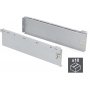Kit 10 Ultrabox cassetti della cucina altezza profondità 150 millimetri grigio metallizzato 450 millimetri in acciaio Emuca